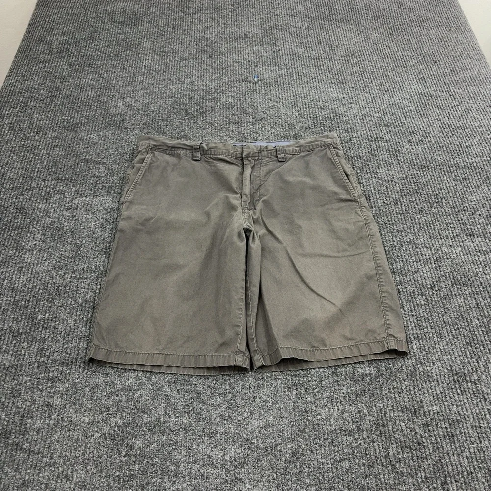 J Crew Club Shorts Mens 34 Grey Cotton Chino Casual Preppy Summer
